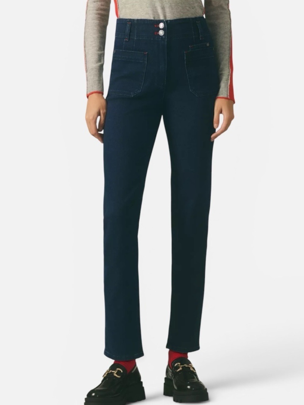 Anthropologie Maeve Junie High-Rise Slim Leg Jeans